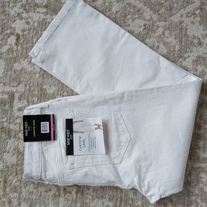 NEW Nine West Chrystie Capri Jeans 6 White